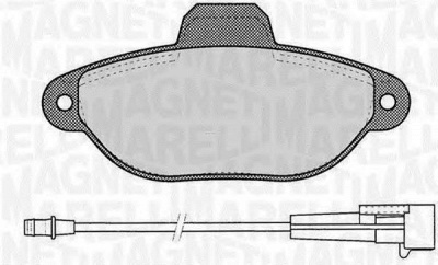 MAGNETI MARELLI 363916060218 -  Комплект тормозных колодок, дисковый тормоз